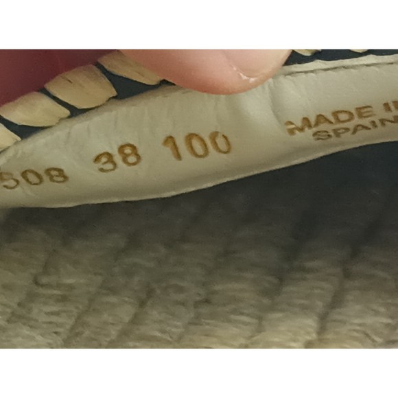 Gucci Women's Black Leather Embroidered GG Espadrilles Size 38 - Picture 6 of 8